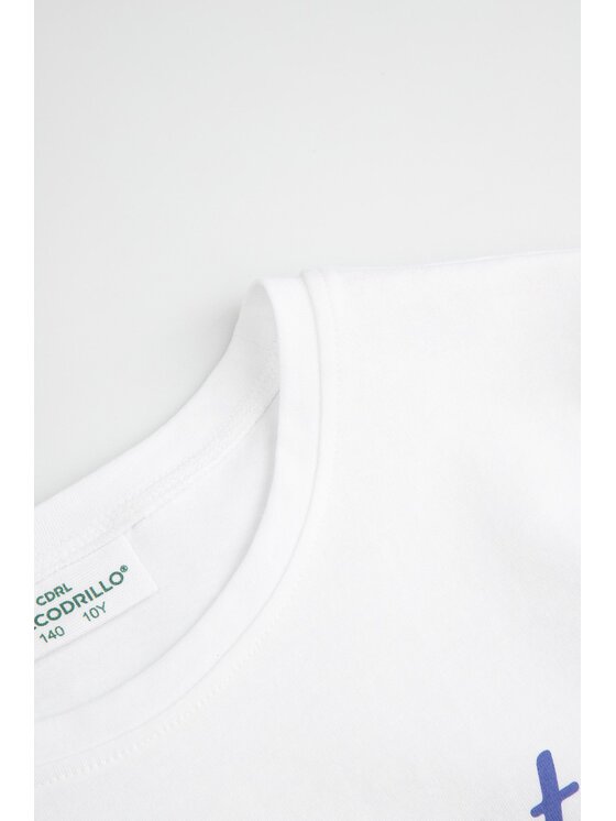 Coccodrillo Coccodrillo T-Shirt WC6143206VGB-001 Biały Regular Fit