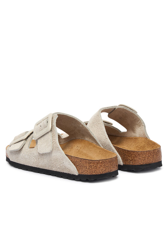 Birkenstock Birkenstock Klapki Arizona Cushion Buckle 1033088 Kremowy