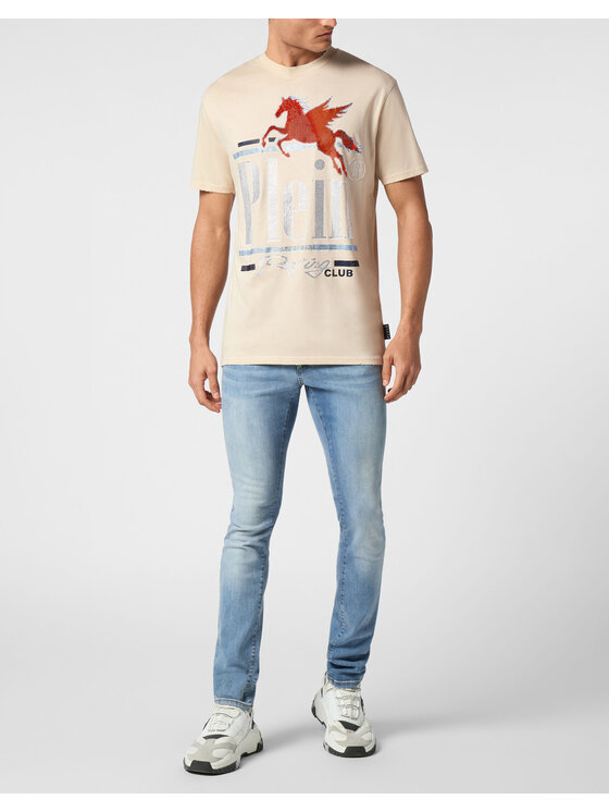 PHILIPP PLEIN PHILIPP PLEIN T-shirt 21087 Beige Regular Fit