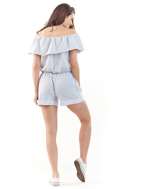 Infinite You Infinite You Sukienka codzienna M164 Szary Basic Fit