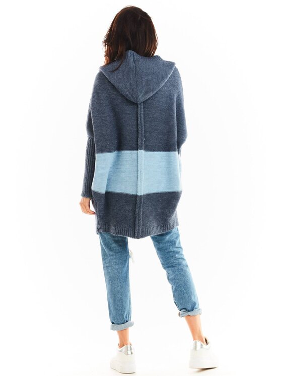 Awama Awama Svetr A392 Modrá Basic Fit