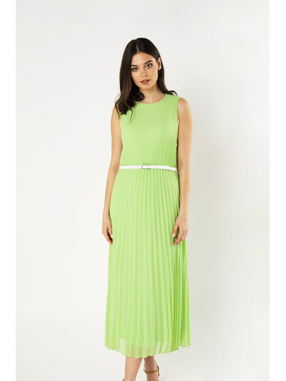QUIOSQUE QUIOSQUE Každodenné šaty FLUO DRESS Zelená Regular Fit