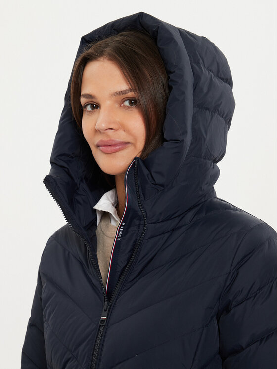 Tommy Hilfiger Tommy Hilfiger Pehelykabát Chevron WW0WW42623 Sötétkék Regular Fit