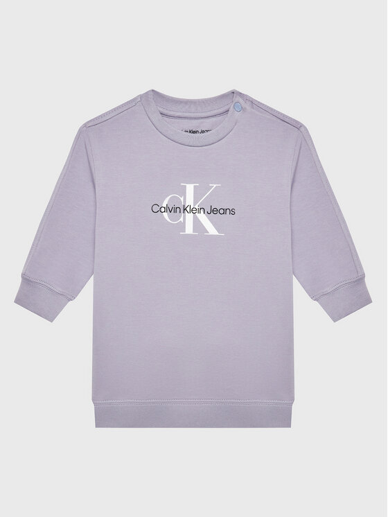 Calvin Klein Jeans Rochie tricotată IN0IN00041 Violet Regular Fit