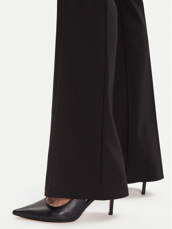 Rinascimento Rinascimento Szövet nadrág CFC0125318003 Fekete Flare Fit