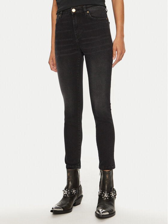 PINKO PINKO Τζιν 100169 A1RH Μαύρο Slim Fit