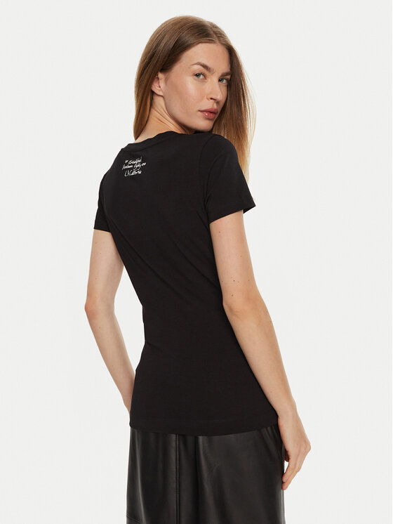 Guess Guess Футболка W4BI18 J1314 Чорний Slim Fit