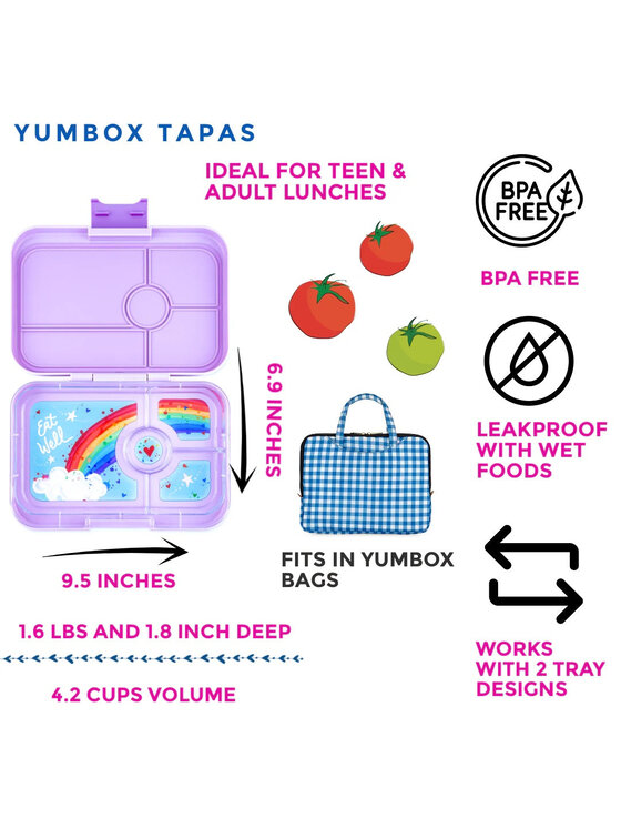 Yumbox Yumbox Lunchbox Tapas Fioletowy