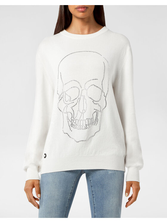 PHILIPP PLEIN PHILIPP PLEIN S dlouhým rukávem 2203 Bílá Regular Fit