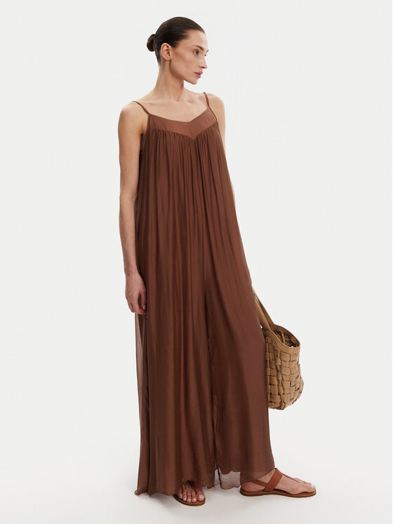ViCOLO ViCOLO Kombinezon TD0588 Rjava Relaxed Fit