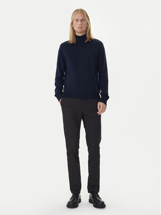 Calvin Klein Calvin Klein Rollkragenpullover LV04LD317G Blau Regular Fit