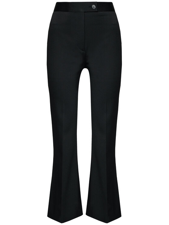 Victoria Victoria Beckham Victoria Victoria Beckham Hlače iz tkanine Lightweight Stretch 2121WTR002202A Črna Slim Fit