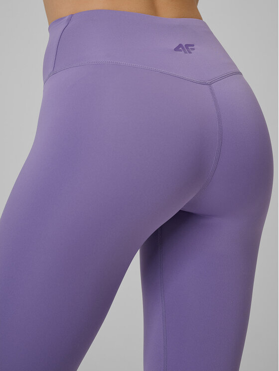 4F 4F Legginsy MULTI ACTIVE Fioletowy Slim Fit
