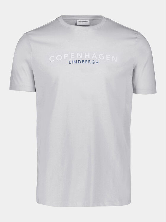 Lindbergh Lindbergh T-Shirt 30-400200 Błękitny Relaxed Fit