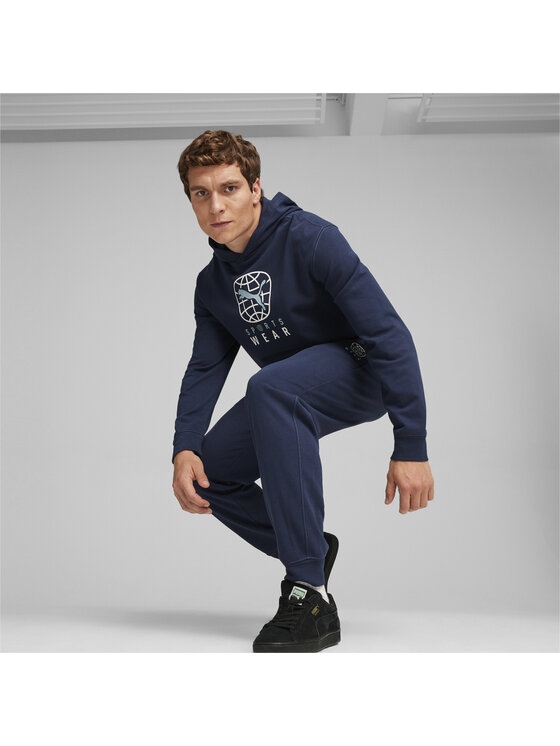 Puma Puma Spodnie dresowe 679005 Niebieski Regular Fit