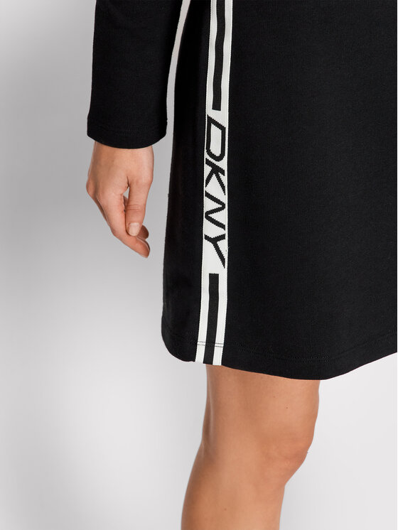 Vestito di maglia DD1GD247 Nero Regular Fit