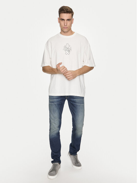 REPLAY Replay T-särk MMG350.000.23454 Valge Oversize