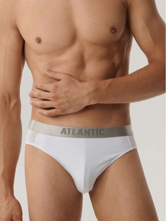 Atlantic Atlantic Slipy pima cotton Biały