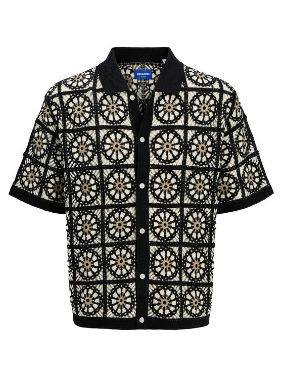 Jack&Jones Jack&Jones Πουκάμισο Cartagena 12278724 Μαύρο Loose Fit