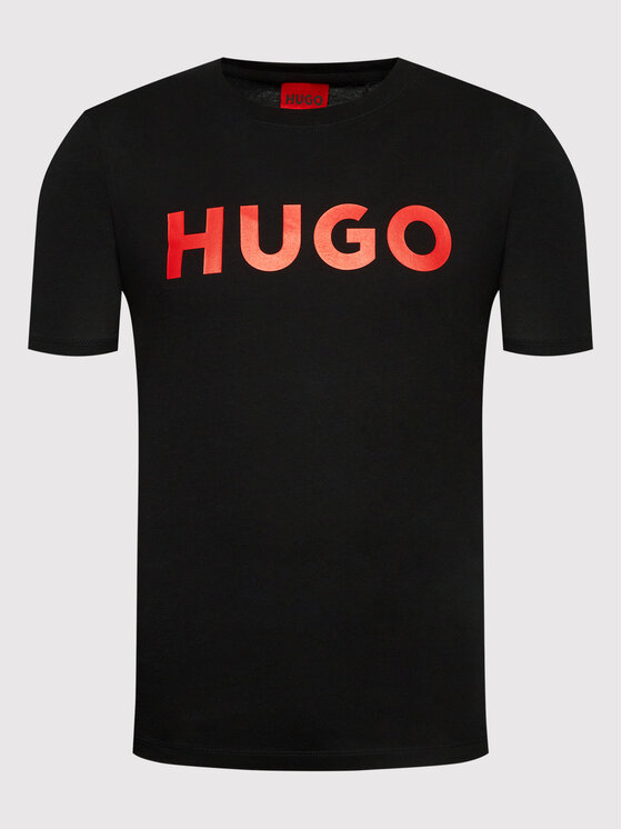 HUGO Hugo T-särk Dulivio 50467556 Must Regular Fit