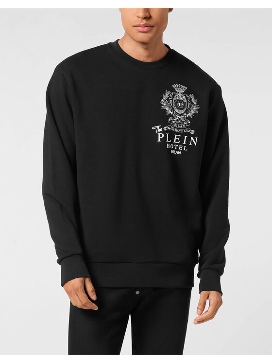 PHILIPP PLEIN PHILIPP PLEIN Bluza 25961 Czarny Regular Fit