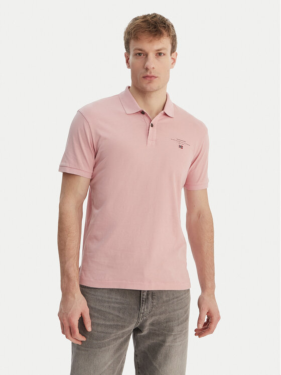 Napapijri Tricou polo Elbas NP0A4GB4 Roz Regular Fit