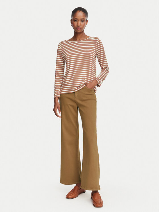 Marella Marella Jeansy Fuxia 2625136061 Brązowy jasny Wide Leg