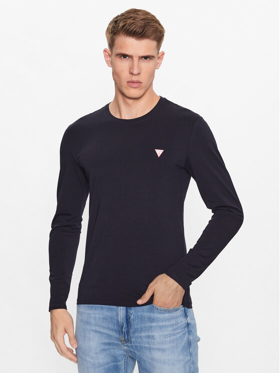 Guess Guess S dlhými rukávmi M2YI28 J1314 Tmavomodrá Slim Fit