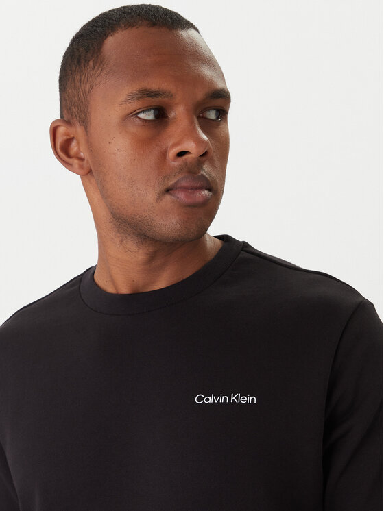 Calvin Klein Calvin Klein Світшот Linear Box Logo K10K114259 Чорний Regular Fit