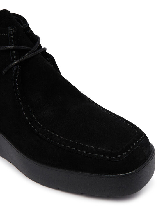 Calvin Klein Calvin Klein Gležnjarji Flatf Lace Up Apr Cut Boot HW0HW03273 Črna