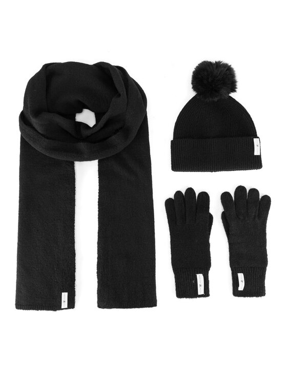 Beverly Hills Polo Club Beverly Hills Polo Club Komplekt müts, sall ja kindad BHPC-WC-002-AW24 Must