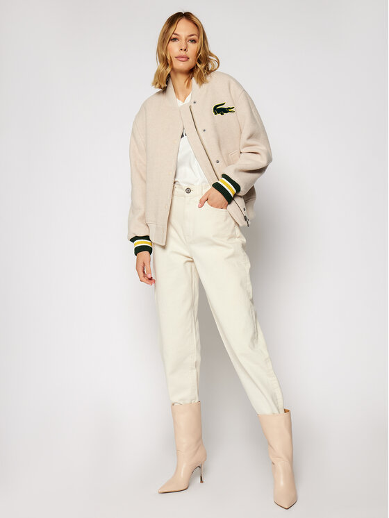 Lacoste Lacoste Geacă bomber BF1265 Bej Regular Fit
