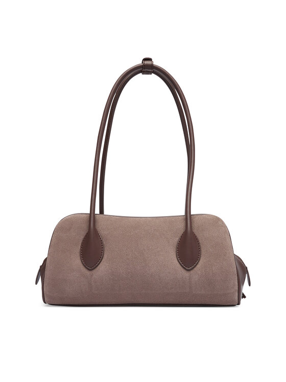 Calvin Klein Calvin Klein Kabelka Emblem Trio Suede Shoulder Bag LV04F3888G Béžová