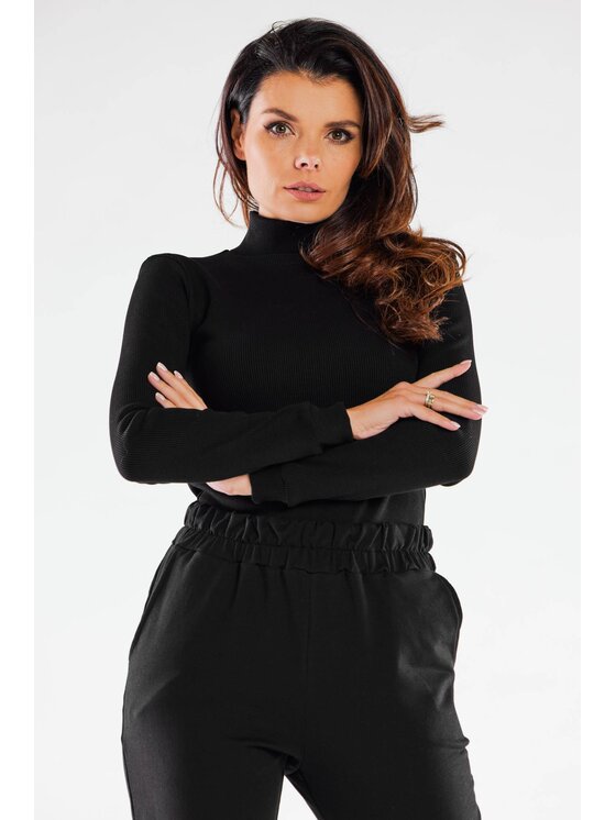 Infinite You Infinite You Blusa M283 Nero Basic Fit