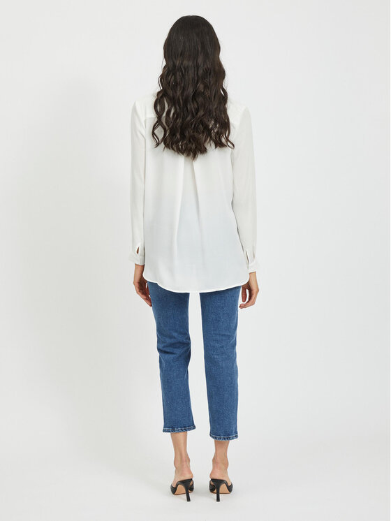 Vila Vila Camicia Lucy 14044253 Bianco Relaxed Fit