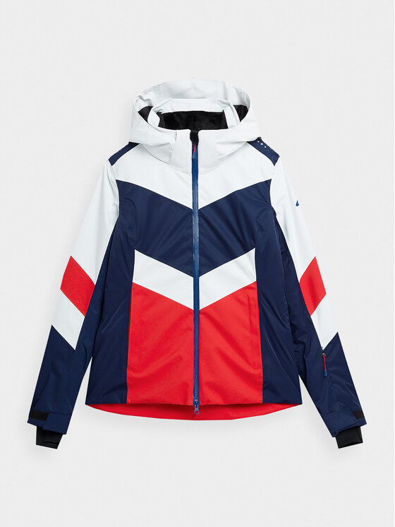 4F 4F Lyžařská bunda 4FAW23TTJAF338 Červená Slim Fit