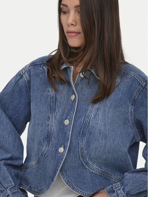 ONLY ONLY Farmer kabát Amber 15377783 Kék Regular Fit