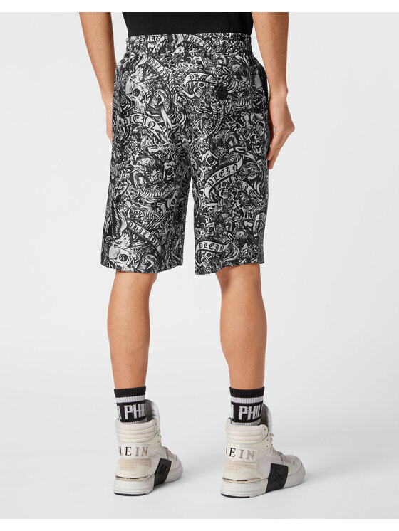 PHILIPP PLEIN PHILIPP PLEIN Šortky 9773 Černá Regular Fit