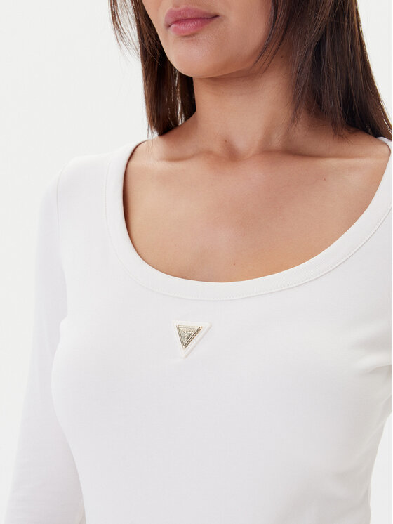 Guess Guess Glaustinukė V4YP07 J1314 Écru Slim Fit