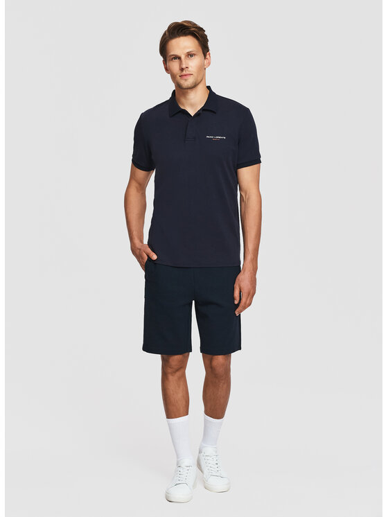 Pako Lorente Pako Lorente Polo P26SF-TX-007 Granatowy Classic Fit