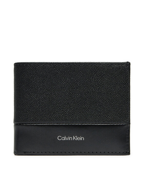 Calvin Klein Große Herren Geldbörse Ck Must Bifold 5cc W/Coin K50K512678 Schwarz, Größe 00