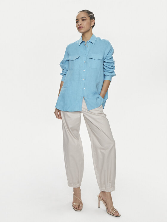 Marella Marella Πουκάμισο Alcide 2413111142 Μπλε Regular Fit