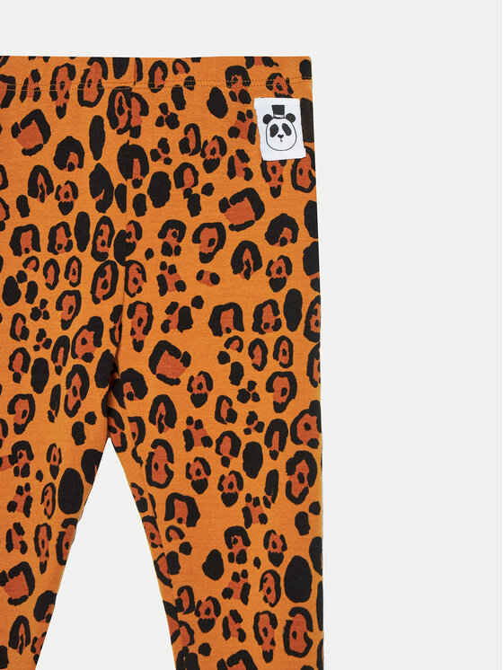 MINI RODINI Mini Rodini Pajkice Basic Leopard 1000001013 Rjava Slim Fit