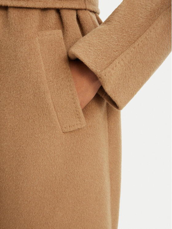 Weekend Max Mara Weekend Max Mara Μάλλινο παλτό Tempera 2625016072 Ανοιχτό καφέ Regular Fit
