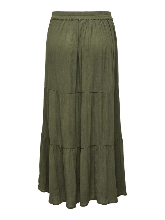 ONLY ONLY Fustă maxi Mikka 15324808 Verde Regular Fit
