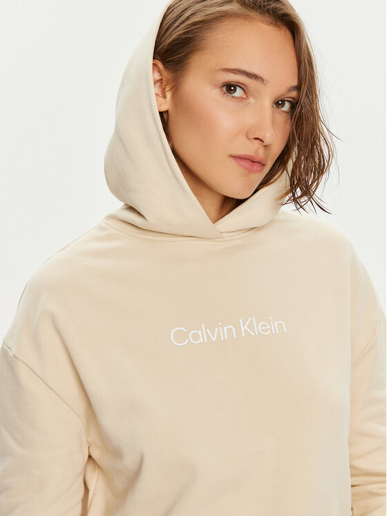 Calvin Klein Calvin Klein Μπλούζα Hero Logo K20K205449 Μπεζ Regular Fit