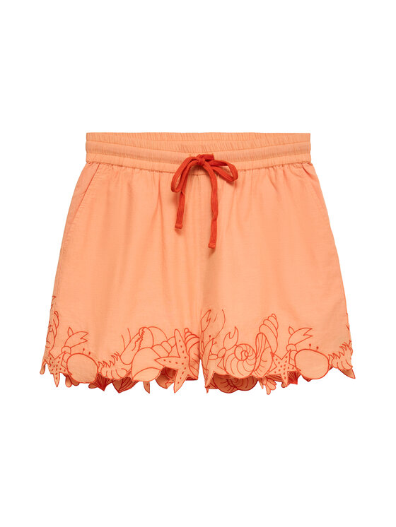 Vero Moda Szorty sportowe Lucia 10350997 Pomarańczowy jasny Regular Fit