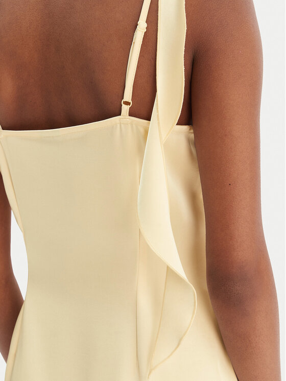 Vero Moda Vero Moda Sukienka koktajlowa Eloisa 10340914 Żółty Slim Fit