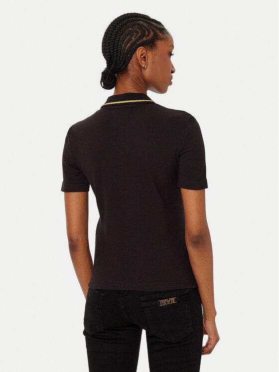 Versace Jeans Couture Versace Jeans Couture Polo majica 78HAGT00 Črna Regular Fit