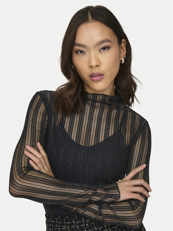 JDY JDY Bluse Vivy 15301743 Schwarz Slim Fit